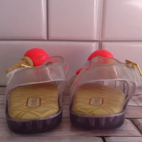 SIZE 3. Mini Melissa girl's jelly sandals. - Picture 5 of 16